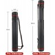 Plastic tube for storing media, drawings, maps and documents, waterproof, adjustable diameter 8 cm * height 108 cm (black)